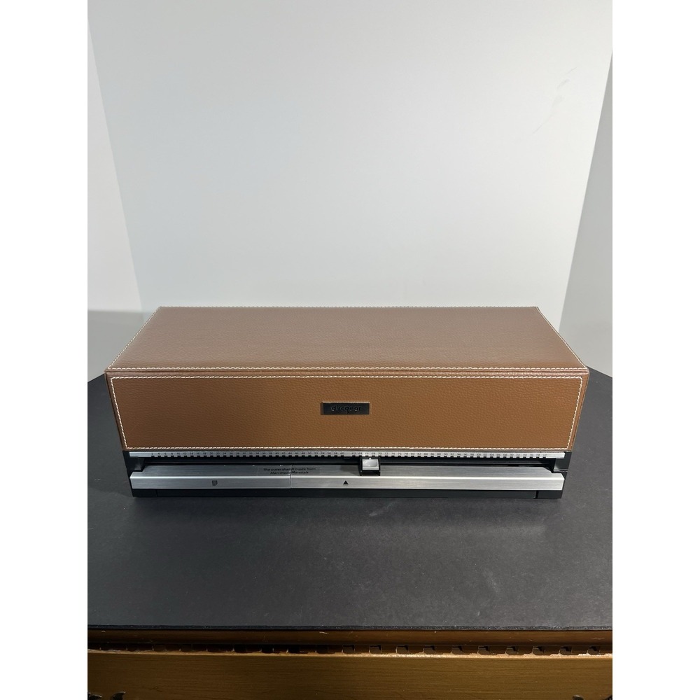 DiscGear Selector 120HD Brown Faux Leather Disc Holder for CD DVD Games